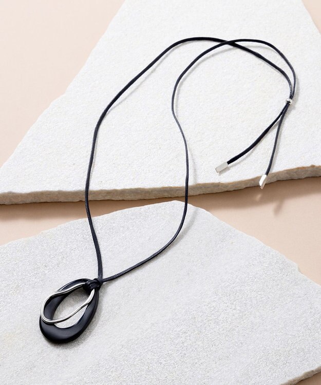 23区 【CLASSY.6月号掲載】ホーンリング ネックレス ブラック系