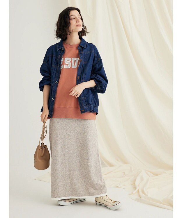 CRAFT STANDARD BOUTIQUE リンクス編みニットスカート Ivory