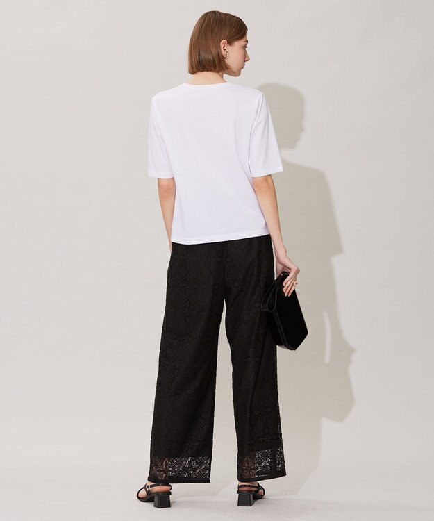 ICB L 【洗える】 ベーシック Tシャツ オフホワイト系