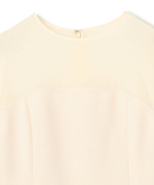 uncrave ウォッシャブルダブルクロス ビスチェブラウス(フレンチスリーブ) エクリュ