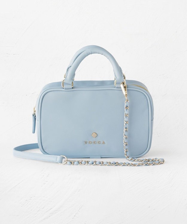 TOCCA 【撥水】WITH CLARISSE 2WAY NYLONBAG ミニボストンバッグ ブルー系