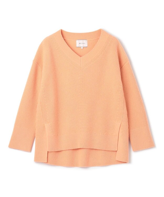 BEIGE， 【S-size】VARENNE / オーバーサイズニット Peach