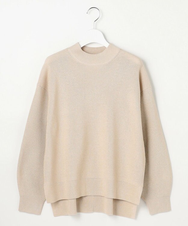 ANY SIS L ラインポイント ニット シャンパン