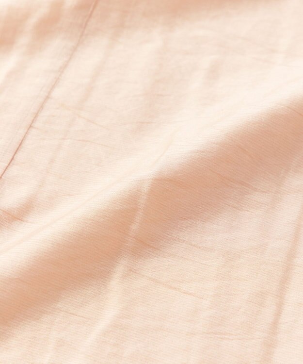 UNFILO イージーケア ラッフルカラー ブラウス ピンク