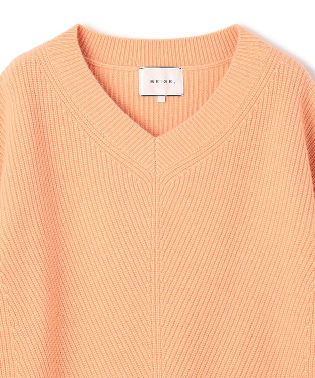 BEIGE， 【S-size】VARENNE / オーバーサイズニット Peach