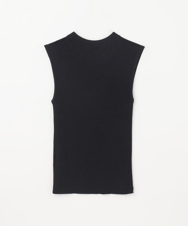 GRACE CONTINENTAL リブシアーニットトップ ブラック