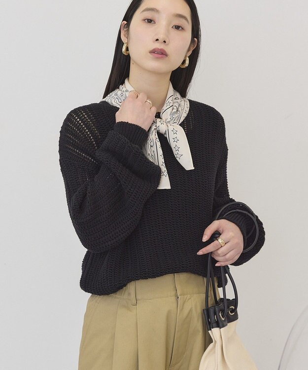 AMERICAN HOLIC ルーズニットプルオーバー Black