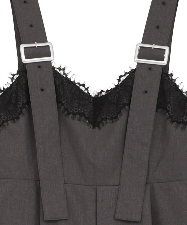 Green Parks ・ＳＵＧＡＲ　ＳＰＯＯＮ　レーストリムオールインワン Charcoal Gray