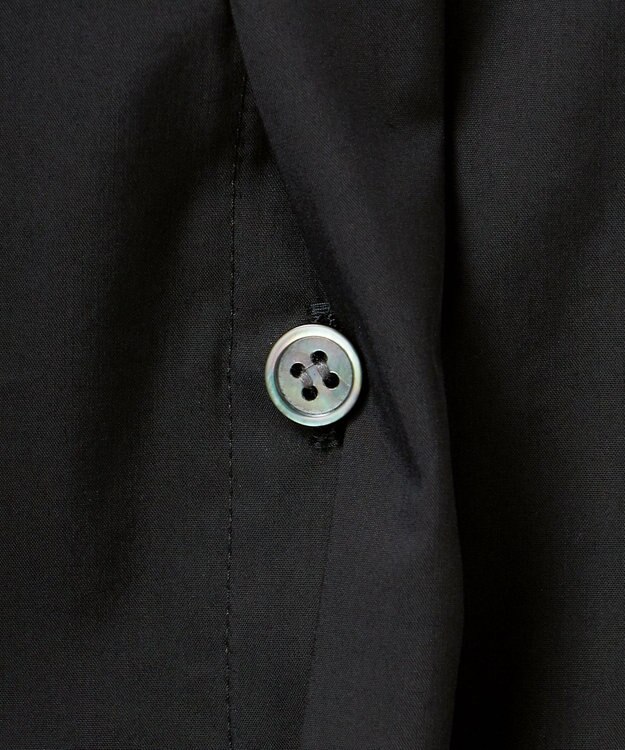 23区 S 【GOLD LABEL】ライトタフタ チュール刺繍 シャツ ブラック系