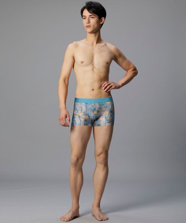 WACOAL MEN WACOAL MEN ボクサーパンツ ローライズ 【超気持ちいいパンツ】 動きにフィット 裾やウエストがズレにくい フロントの安定性・快適性 前閉じ 下着 メンズ WT3440 /ワコールメン ターコイズ