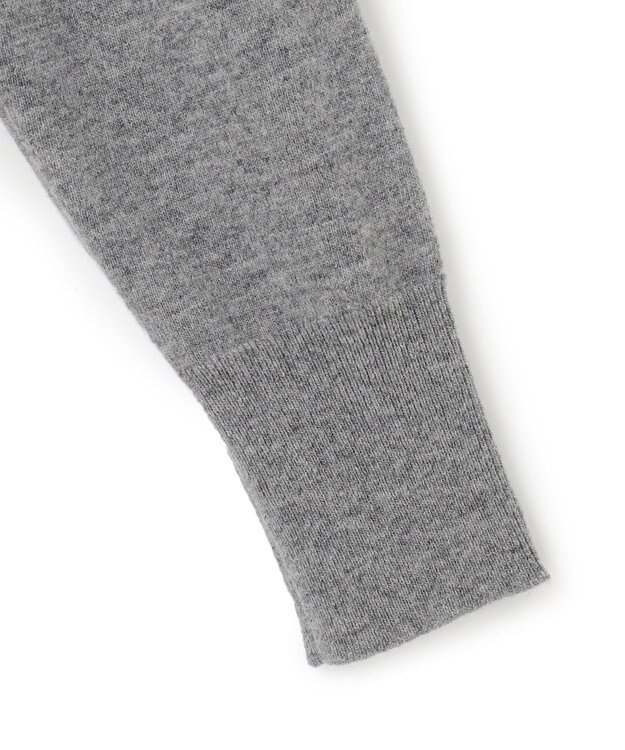 23区 L 【洗える】レターロゴ ニット ライトグレー系