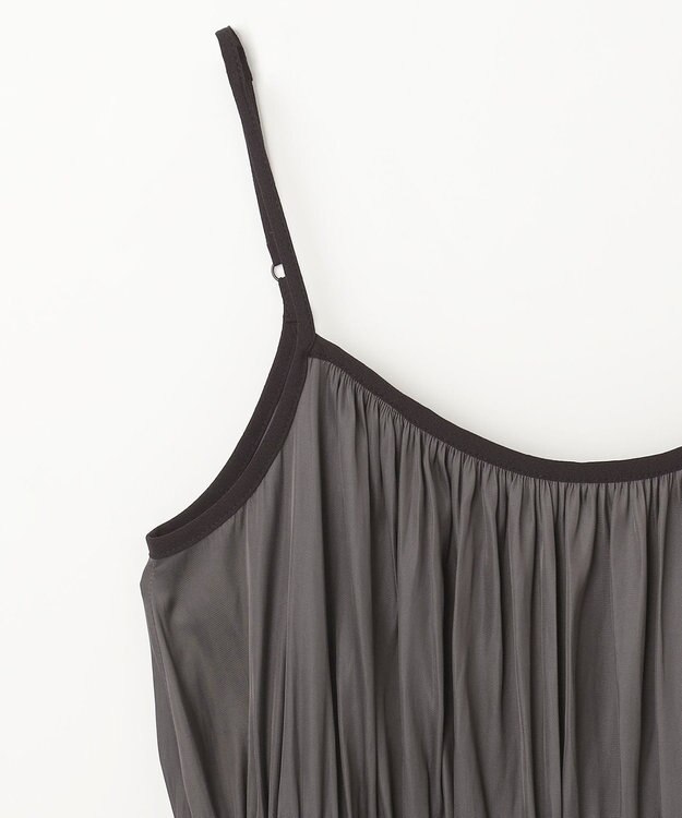 GRACE CONTINENTAL ギャザーキャミソールワンピース グレー