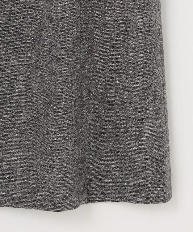 J.PRESS LADIES S シルクネップ ツイード ジャンパースカート ライトグレー系