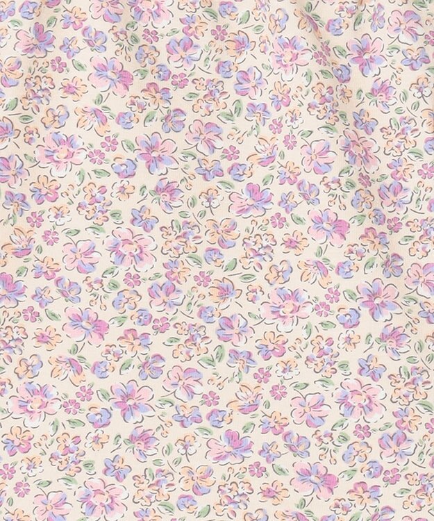 ANY KIDS 1分丈 スパッツ オフホワイト×花柄