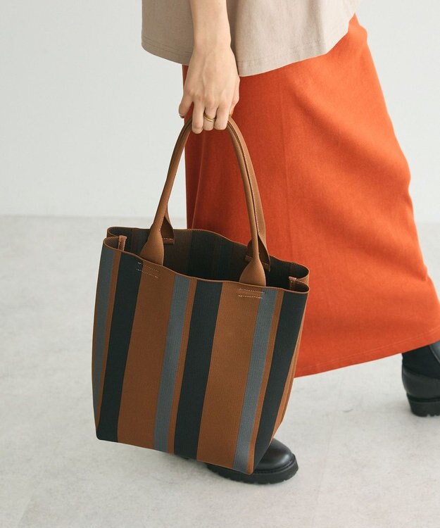 CRAFT STANDARD BOUTIQUE ストライプニットトート Stripe Brown