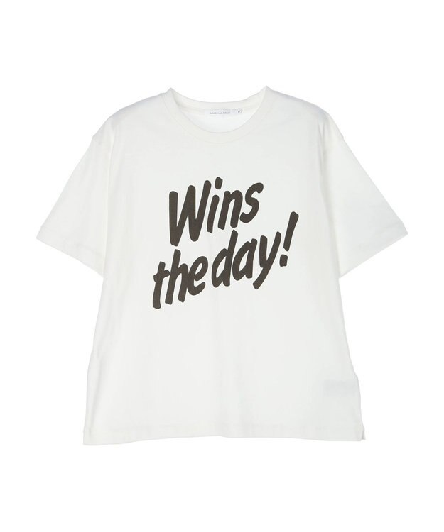 AMERICAN HOLIC Ｏｎｅ　ｗｏｒｄ　ロゴカットプルオーバー Off White