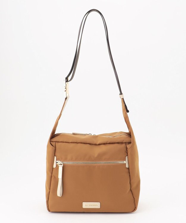 LA BAGAGERIE メタルバックル　ボックスショルダー　Sサイズ チョコ