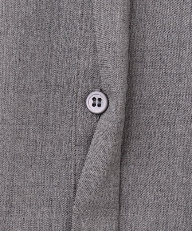 ICB 【洗える】 TWブロード シャツ ライトグレー系