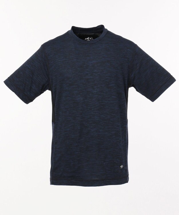JOSEPH ABBOUD MOUNTAIN ランダムスラブリップル Tシャツ ネイビー系