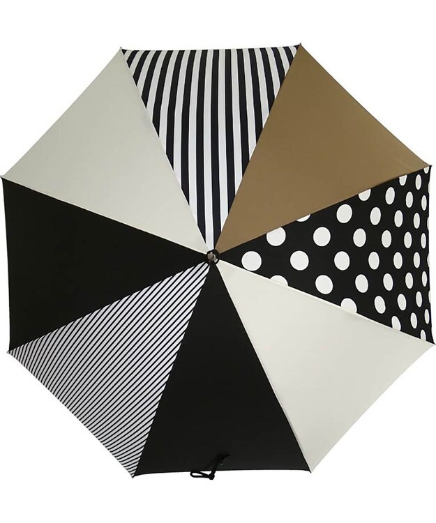 +RING レディース向け プラスリング 雨傘（長）60cm BLK T1146 黒