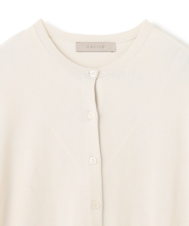 UNFILO 【接触冷感/UVケア/抗菌防臭】スゴ機能 ハーフスリーブカーディガン グレージュ
