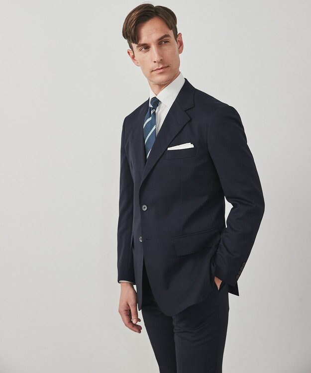 GOTAIRIKU リクルート/フレッシャー/成人式にもおすすめ【しわになりにくい/ストレッチ】ストレッチギャバジン スーツ_ブラック ブラック系