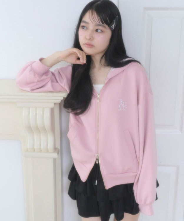 WEGO ダンボールレースパーカー ピンク