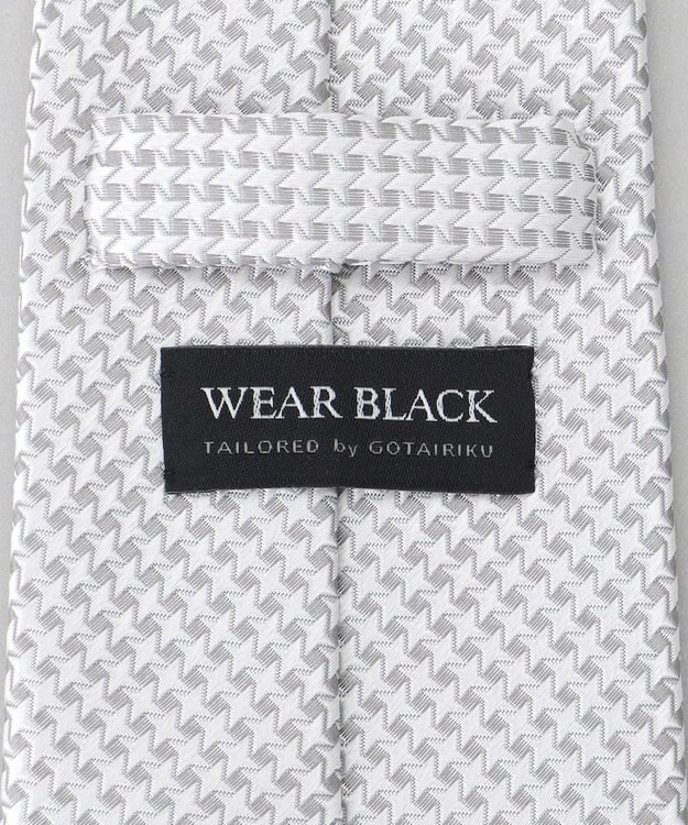 GOTAIRIKU 【WEAR BLACK】フォーマル用_千鳥 ネクタイ ライトグレー系8
