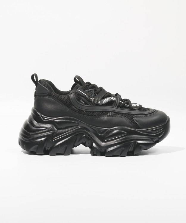 STEVE MADDEN RECOUPE-M-RS 厚底ボリュームスニーカー ブラックブラック