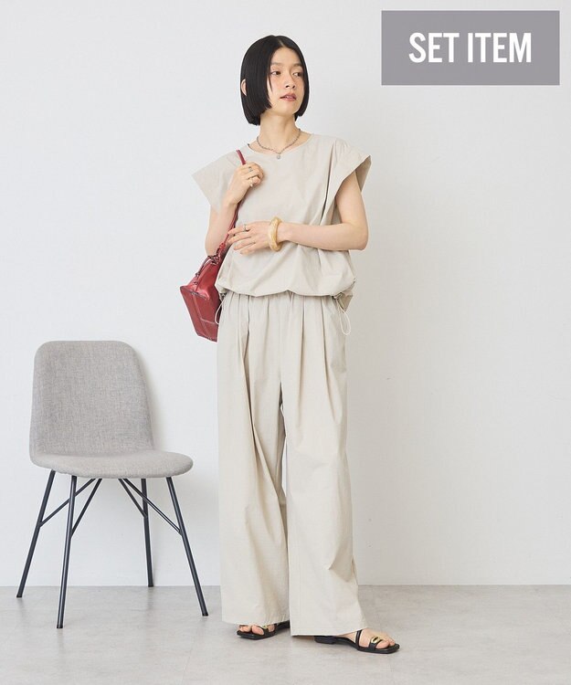 AMERICAN HOLIC 【2点セット】ドロストプルオーバー+イージーパンツ Beige