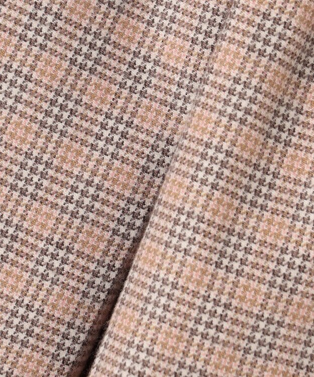 ANY KIDS リボン×チェック プリーツスカパン ブラウン×チェック