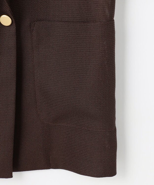 ANY SIS ツイーディカラミ ジャケット ブラウン