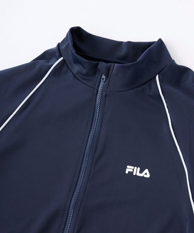 OP／FILA 【FILA】男女兼用ベーシックラッシュガード ネイビー×ホワイト