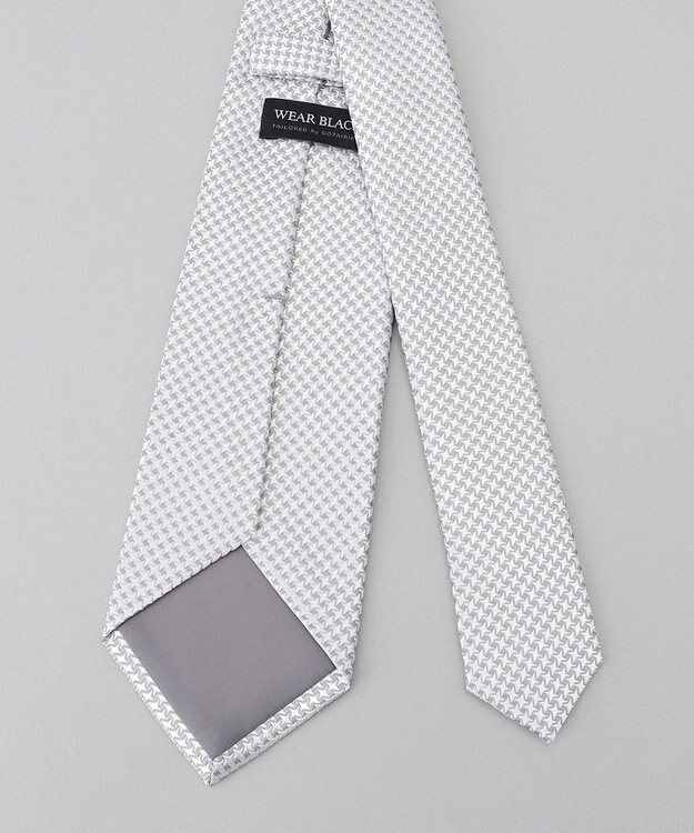 GOTAIRIKU 【WEAR BLACK】フォーマル用_千鳥 ネクタイ ライトグレー系8