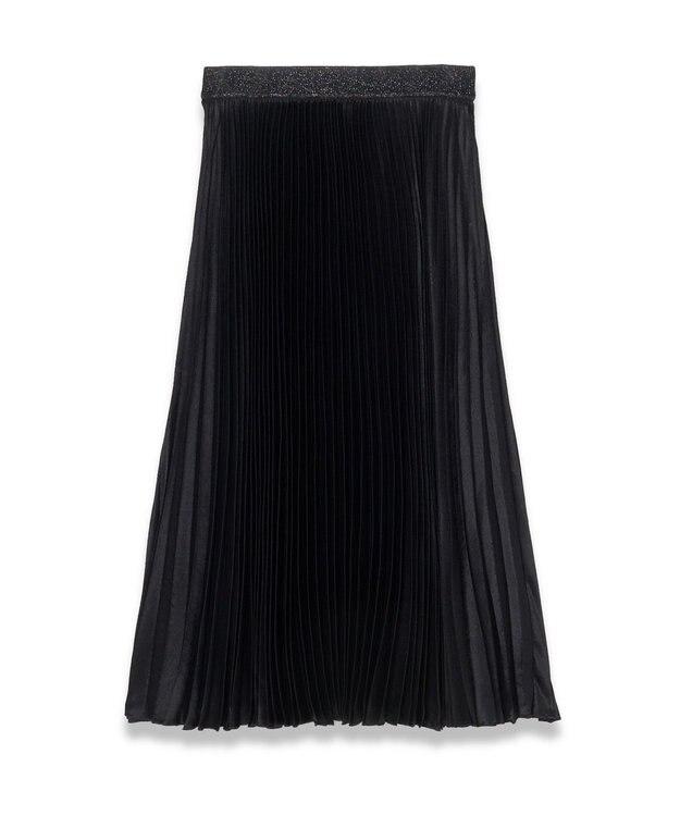 JOSEPH プレーテッドウールルレックス　プリーツスカート Black