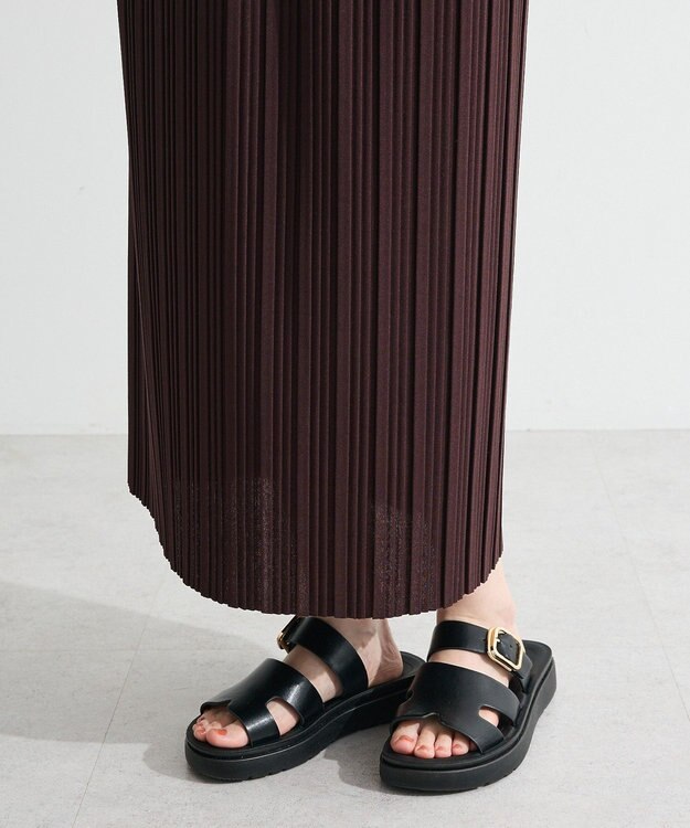 Green Parks プリーツスカート Brown