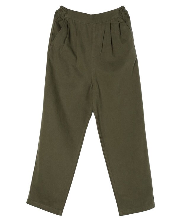 CRAFT STANDARD BOUTIQUE 綿ピーチ綺麗シルエットパンツ Khaki