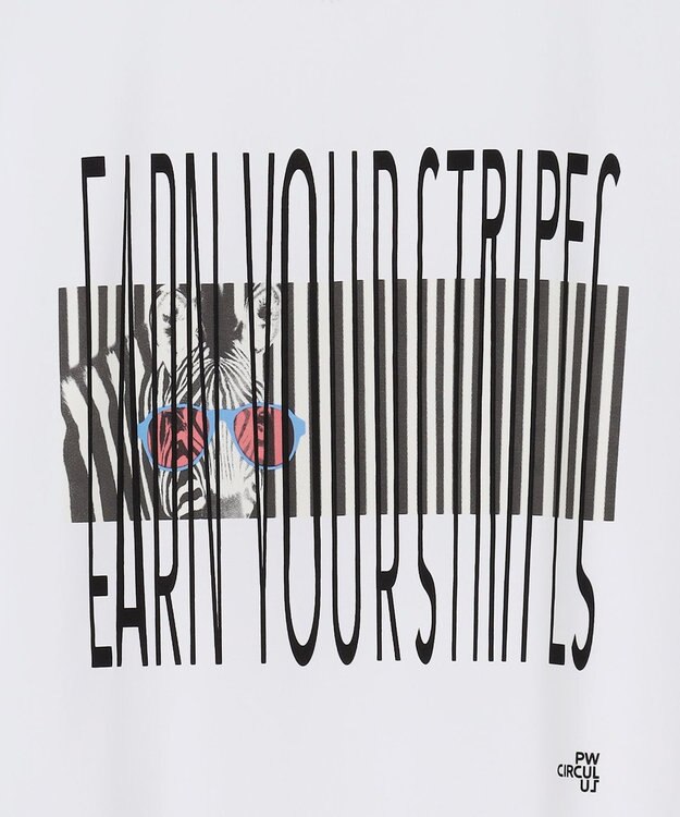 PW CIRCULUS 【UVカット / 吸水速乾 / 伸縮性抜群】【MEN】アニマルフォト T ホワイト系1