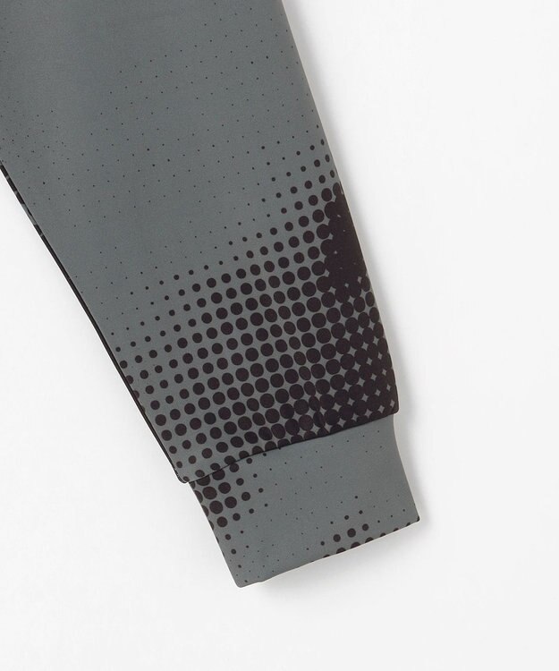 PW CIRCULUS 【裏起毛であたたか】【MEN】Dot camouflage ロングスリーブモックネックT ゴルフ ブラック系5