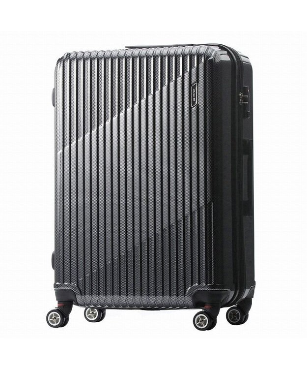 ACE BAGS & LUGGAGE ACE クレスタ スーツケース 7~10泊 83~93Ｌ エキスパンド機能 06318 エース ブラックカーボン