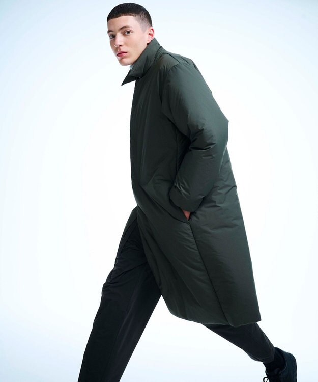 UNFILO 【訳アリ特価】HOTOPIA ロングコート ダークグリーン系