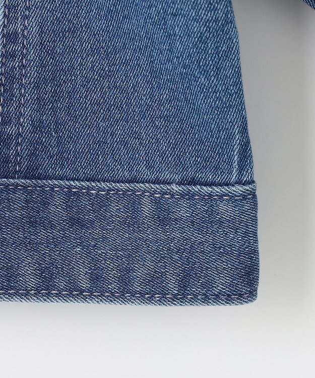 ANY KIDS フリル 襟付き デニム ジャケット デニムブルー