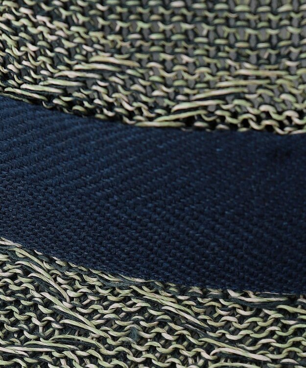 JOSEPH ABBOUD ペーパーストローハット ダークグリーン系