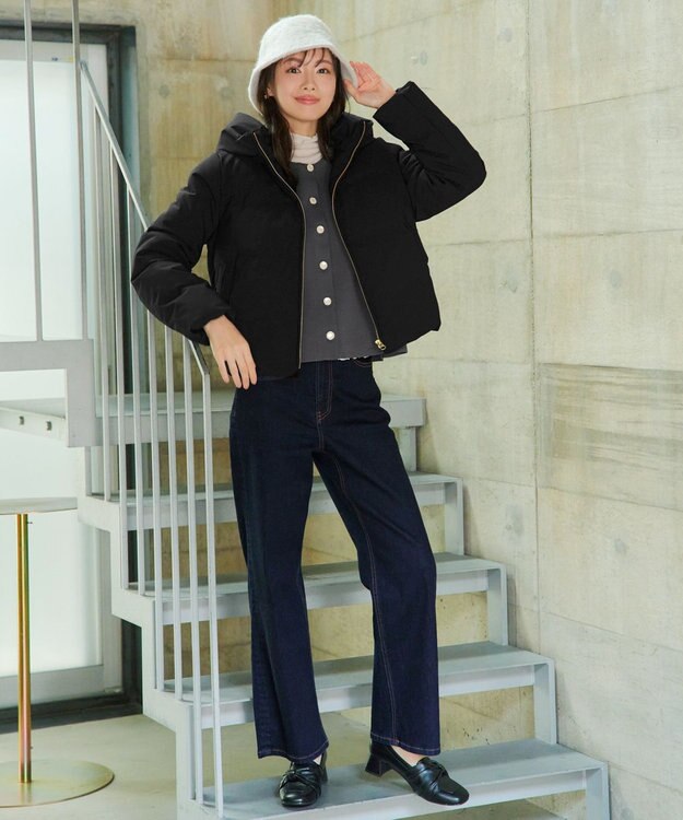 Tiaclasse 【安田美沙子さん着用・新色追加】シームレスダウンコート ブラック