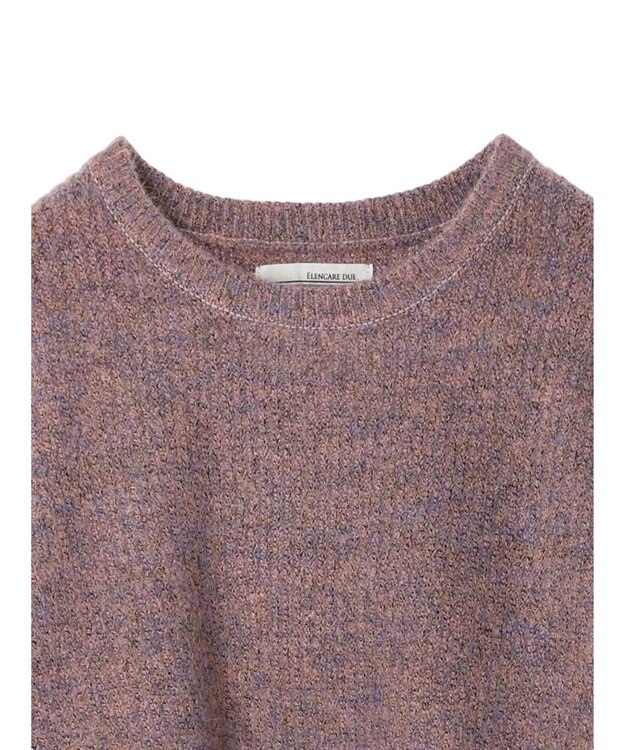 Green Parks ・ＥＬＥＮＣＡＲＥ　ＤＵＥ　ミックスシャギーニット Pink