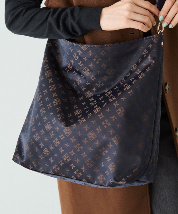 russet ナイロンジャガード2WAYショルダーバッグ(CE-1622) Purple/BR