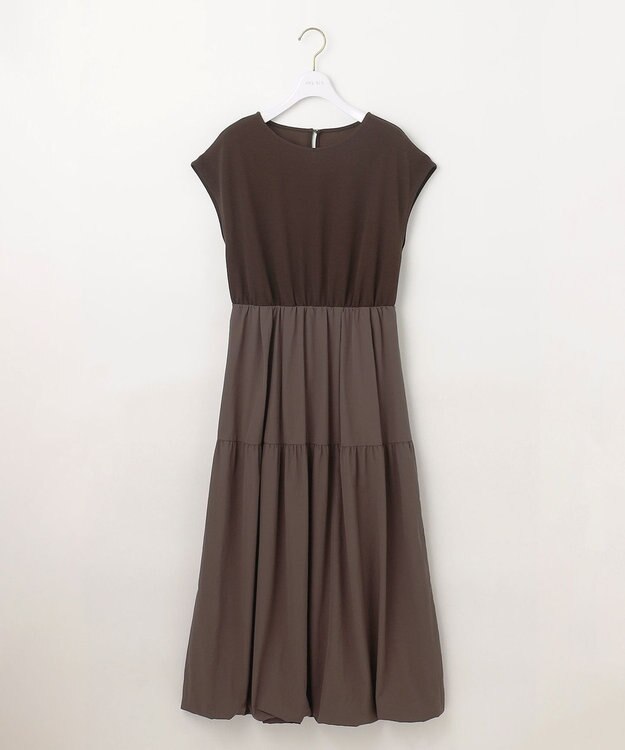 ANY SIS 【WEB・一部店舗限定】イージーコンビバルーン ワンピース ブラウン
