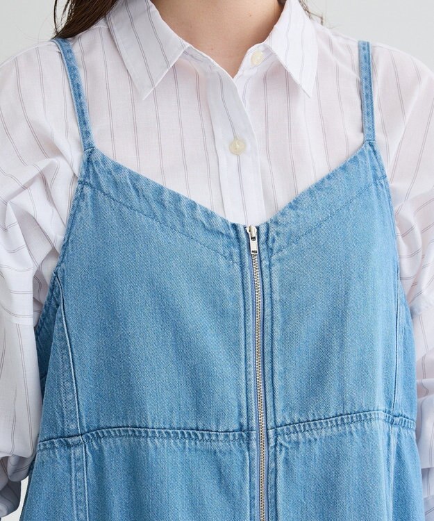 Green Parks ライトデニムキャミワンピース Light Indigo