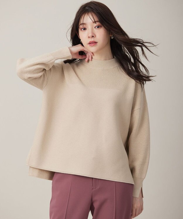 ANY SIS S 【洗える】ウキウキ ニット シャンパン