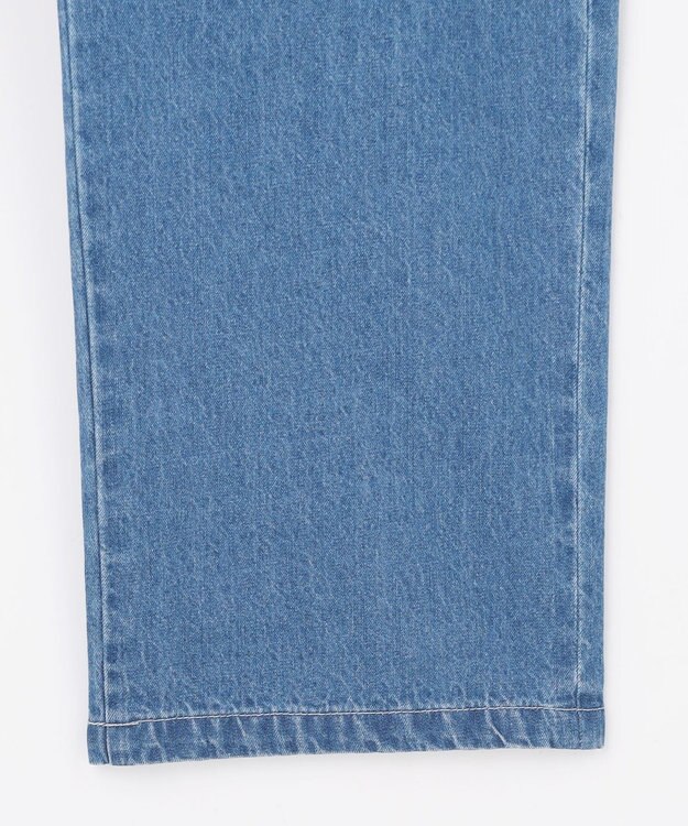 J.PRESS LADIES コットンリネン 7oz デニム セミワイド パンツ ユーズド系